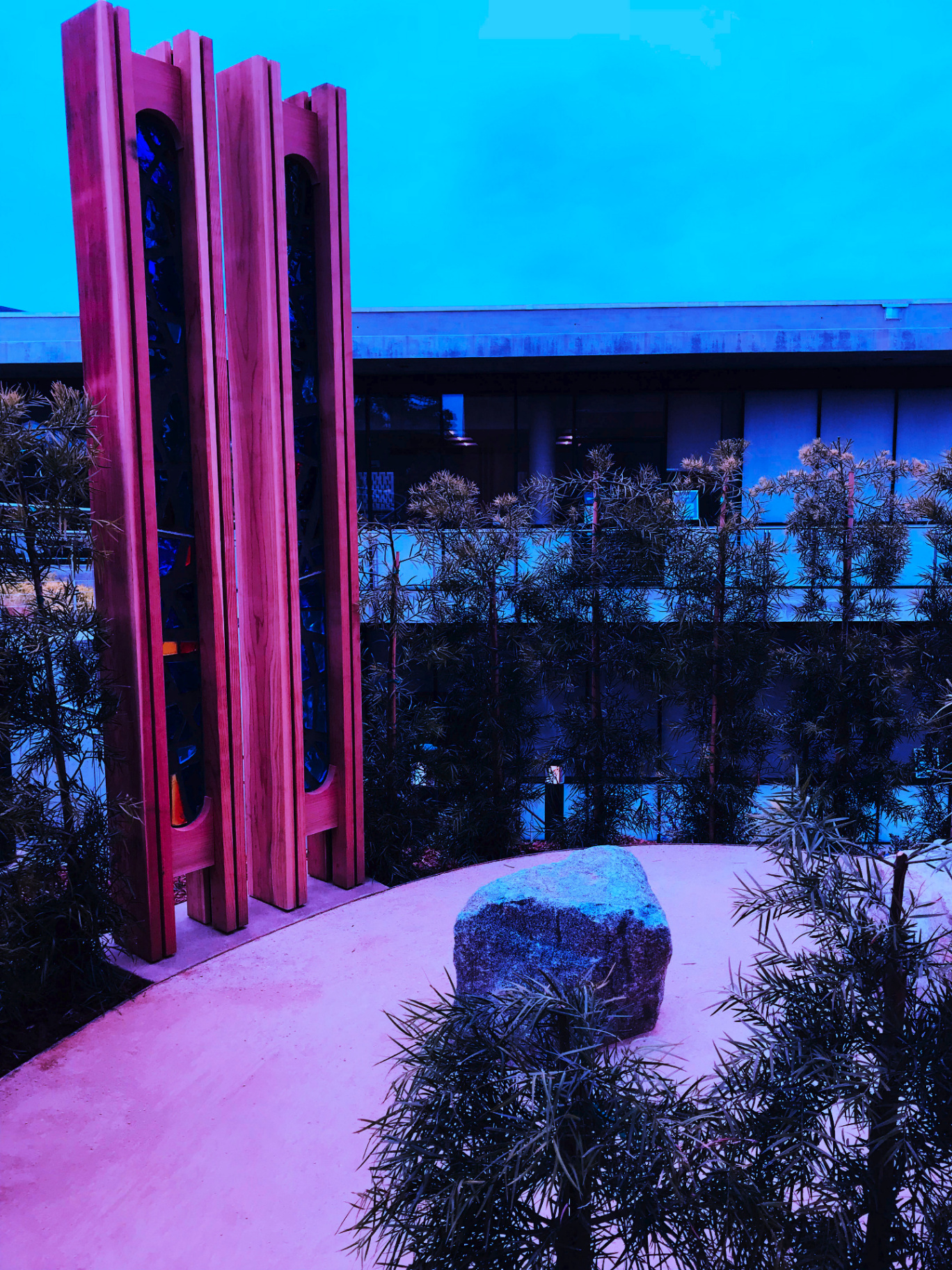 Point Loma Nazarene University Chapel installed landscape - Point Loma, San Diego
